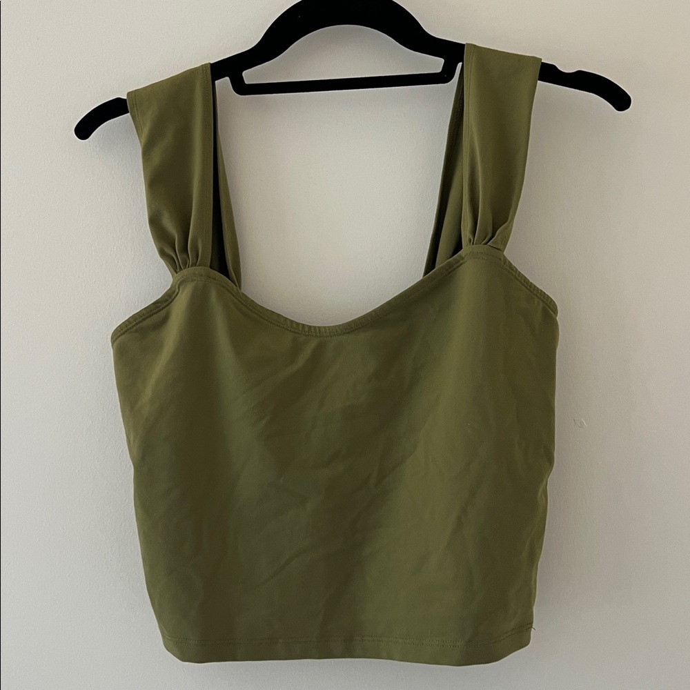 Abercrombie and Fitch Soft Olive Green Sleeveless Top